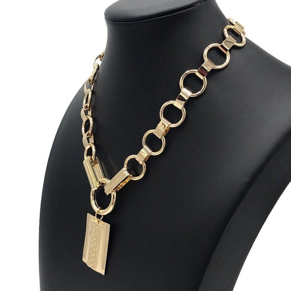 Dannijo Elisa Gold Tone Pendant Necklace Rachel Zoe Box Of Style - Picture 5 of 8